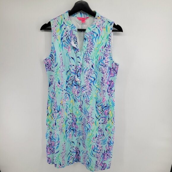 Lilly Pulitzer 002504 Women's Sherryn Shift Dress Sleeveless Coverup Medium - Picture 4 of 9